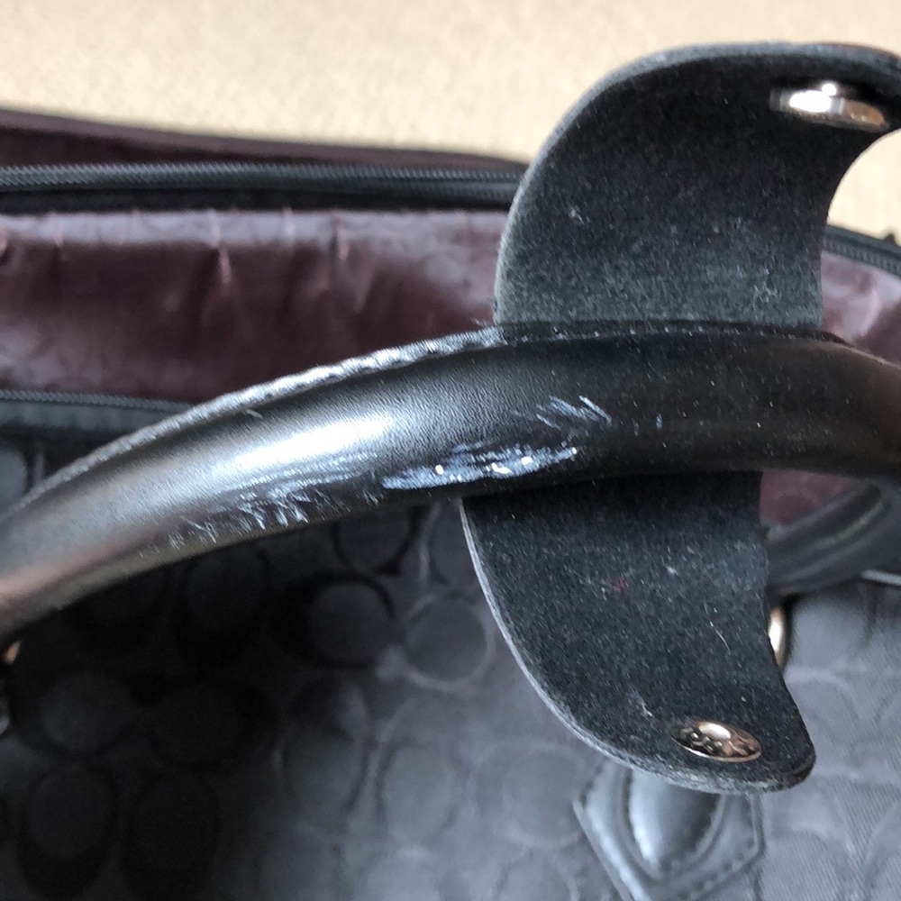 Black Coach Travel Bag